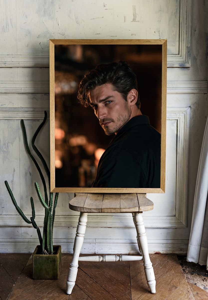 Moody Portrait Photography Poster. — room view 1