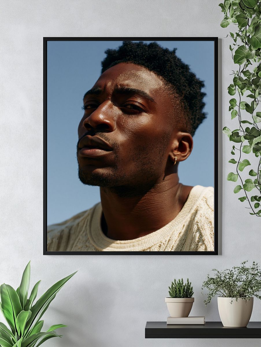 Portrait in Sunlight Photography Poster. — room view 4