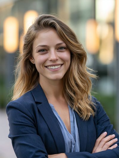 Smiling Woman Portrait Photography Poster.