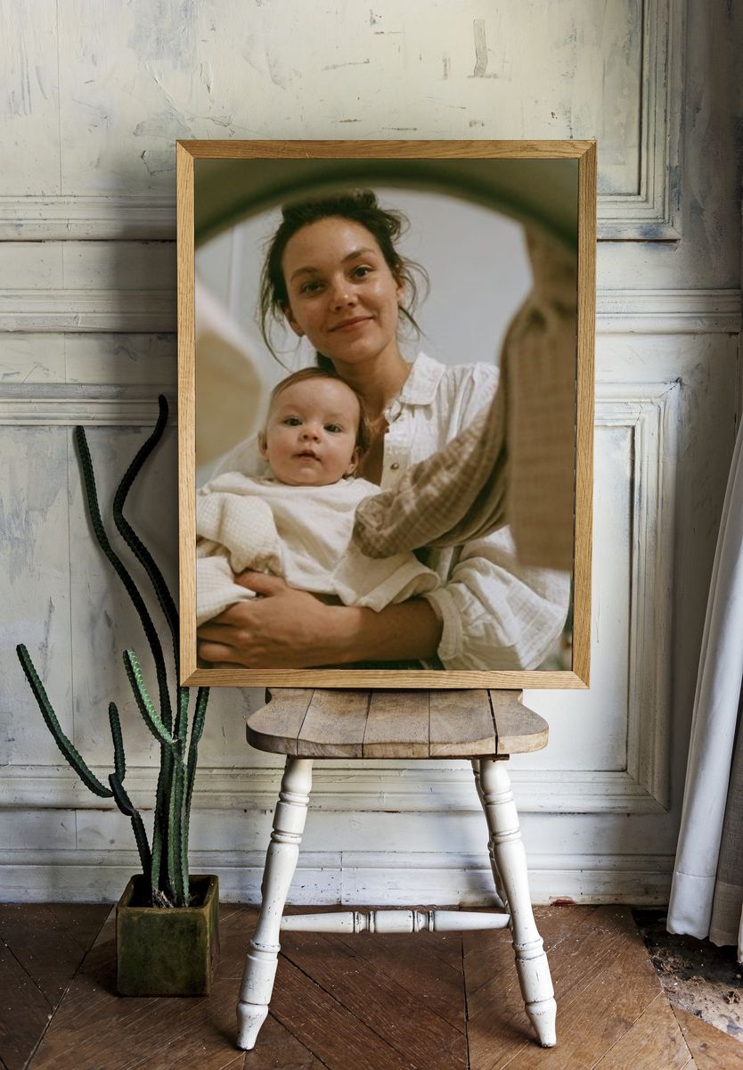 Mother and Baby Portrait Photography Poster. room preview