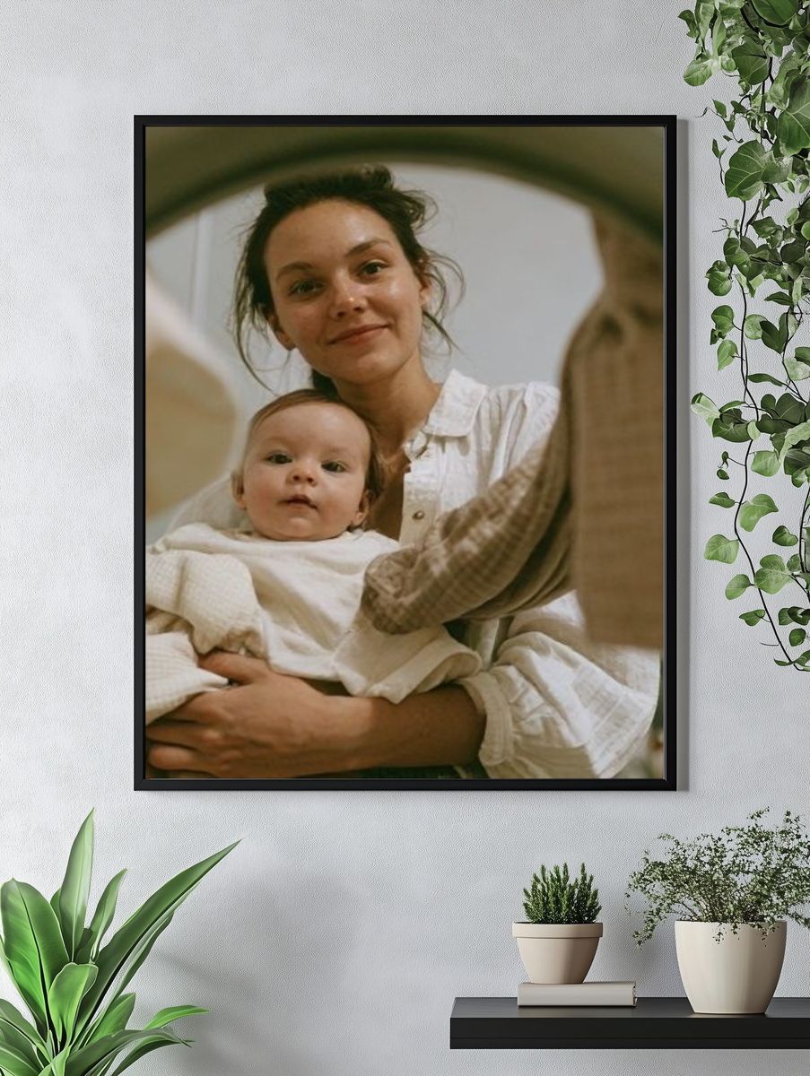 Mother and Baby Portrait Photography Poster. — room view 4