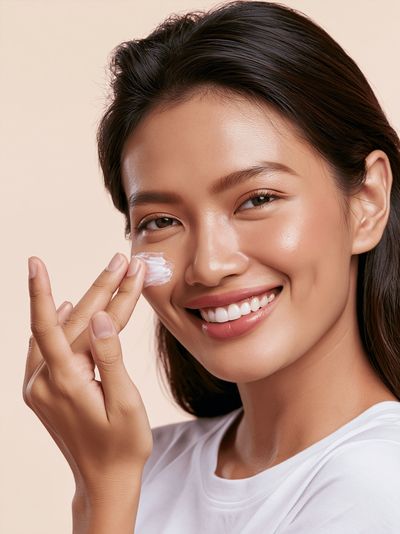 Radiant Skincare Portrait Print. poster