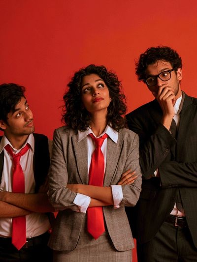 Stylish Trio Portrait Poster.