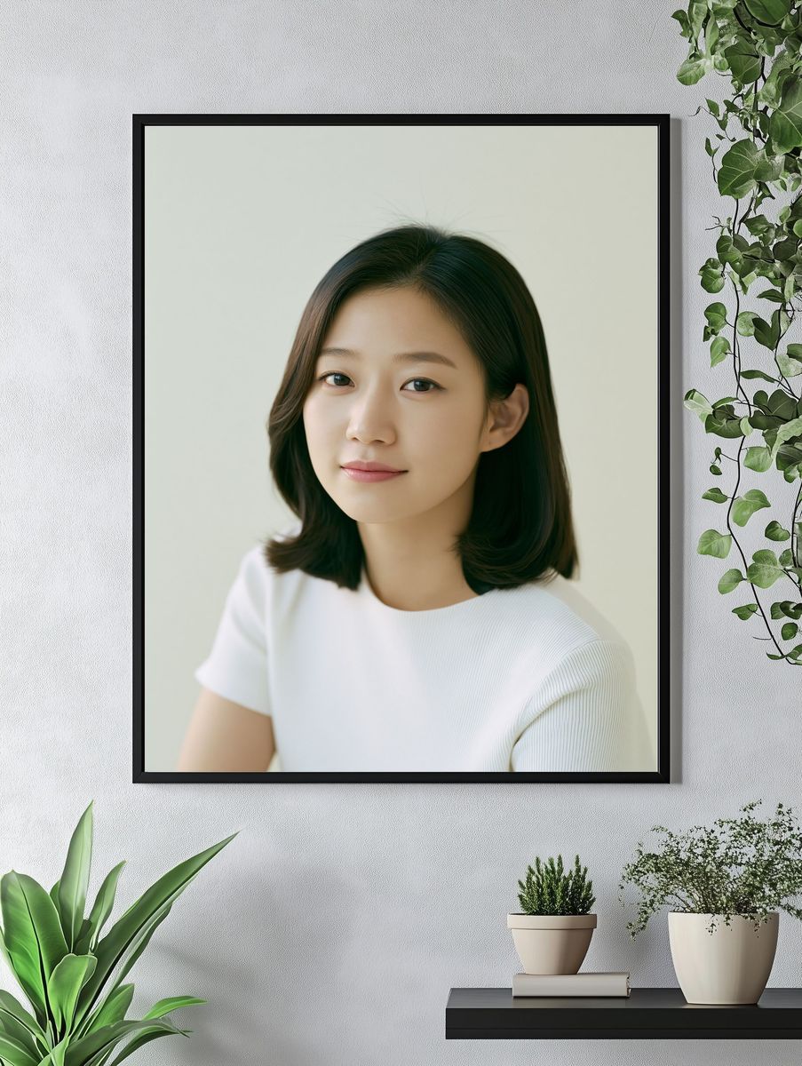 Soft Portrait of a Young Woman Poster. — room view 4