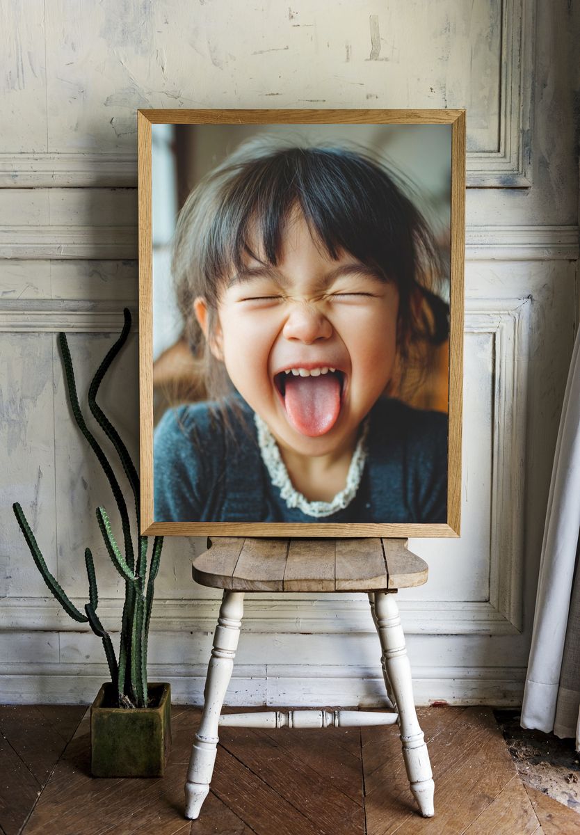 Playful Child Portrait Photography Poster. — room view 1