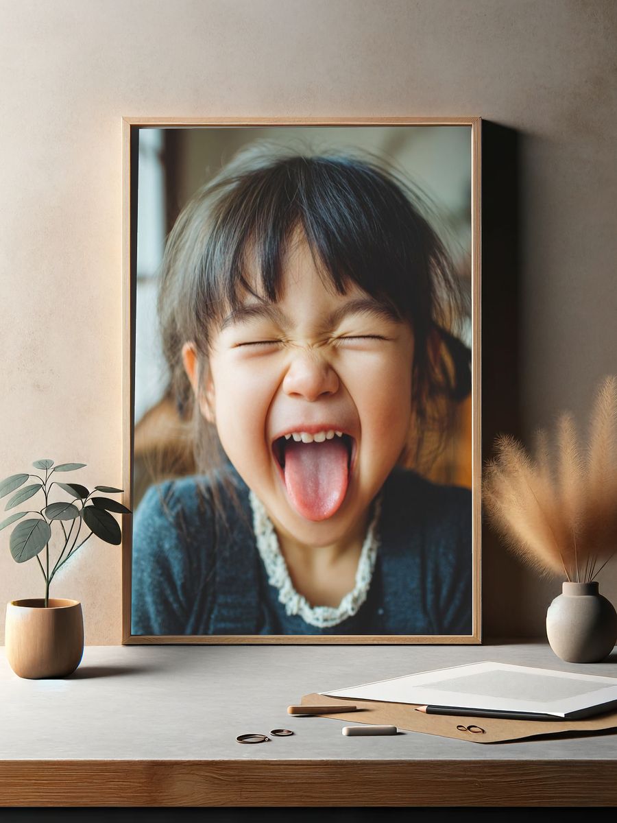 Playful Child Portrait Photography Poster. — room view 2