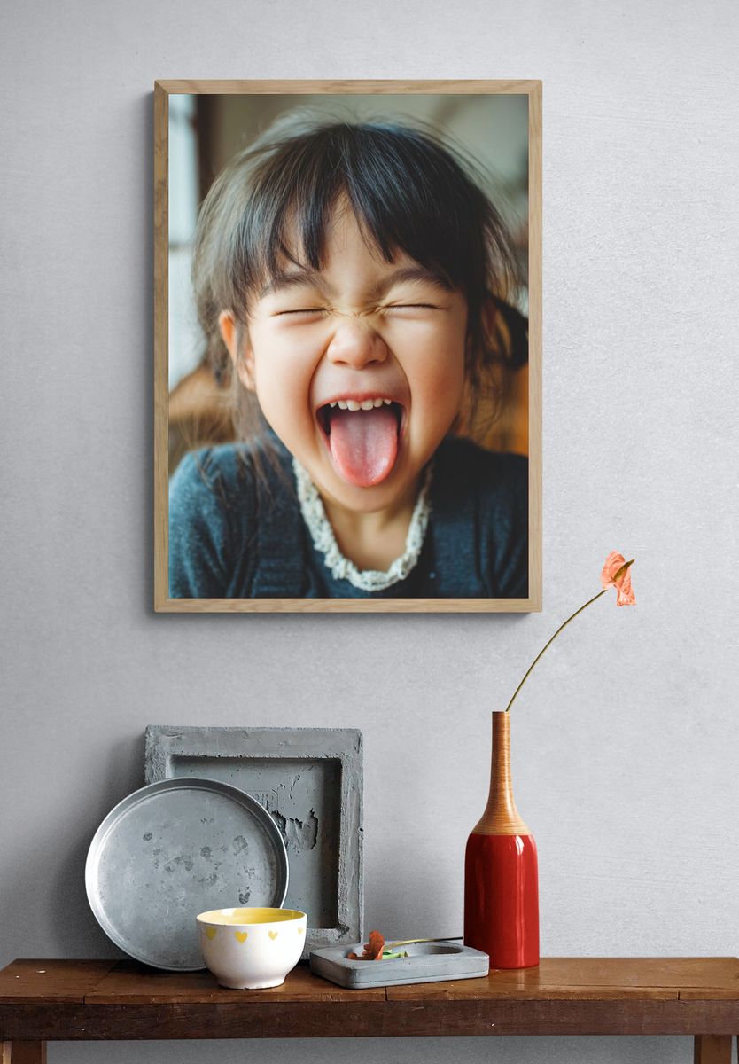Playful Child Portrait Photography Poster. — room view 3