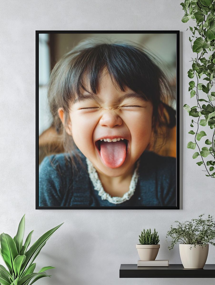 Playful Child Portrait Photography Poster. — room view 4