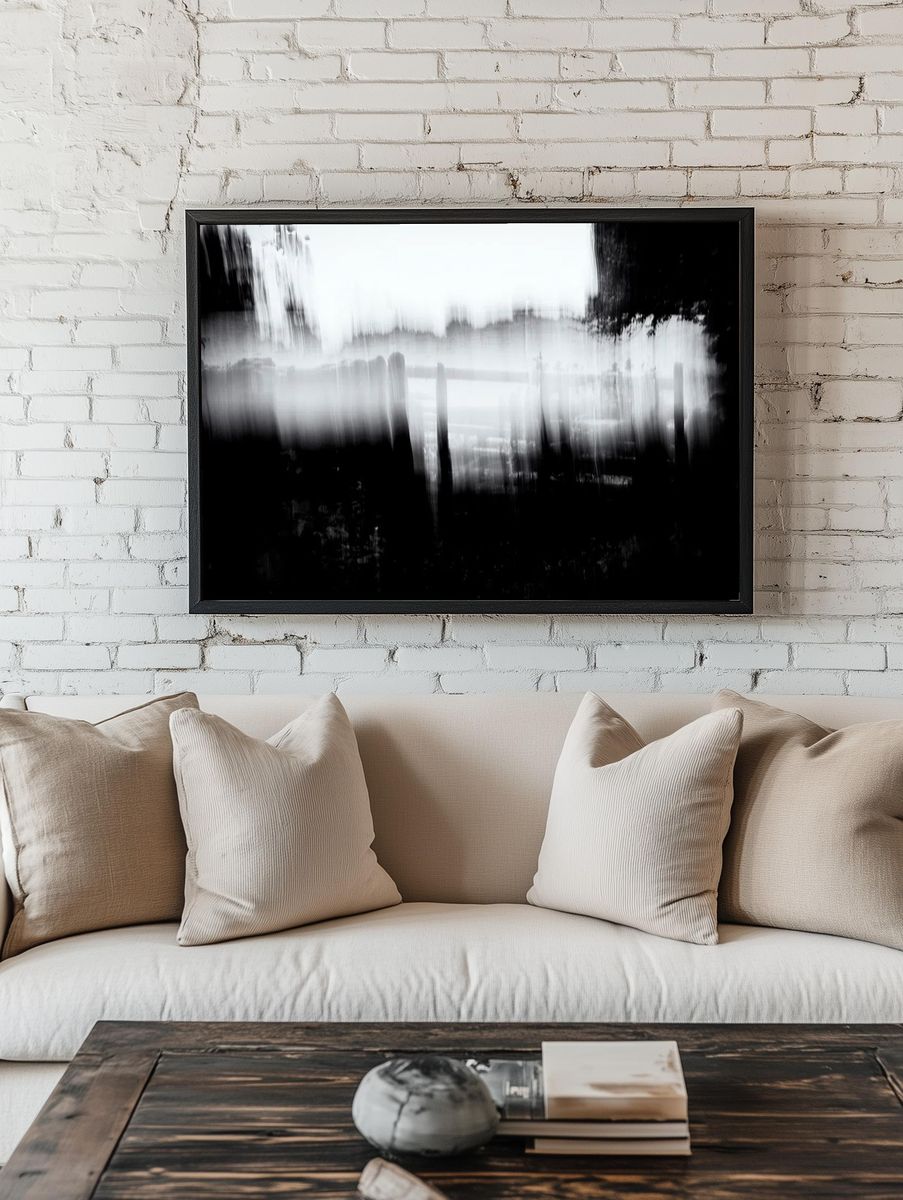 Abstract blurry monotone background. Original. — room view 1