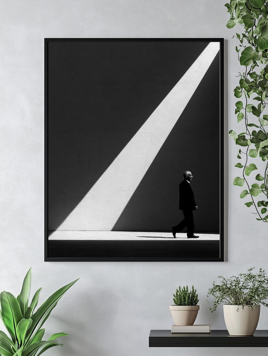 Solitary Figure in Light Poster. — room view 4