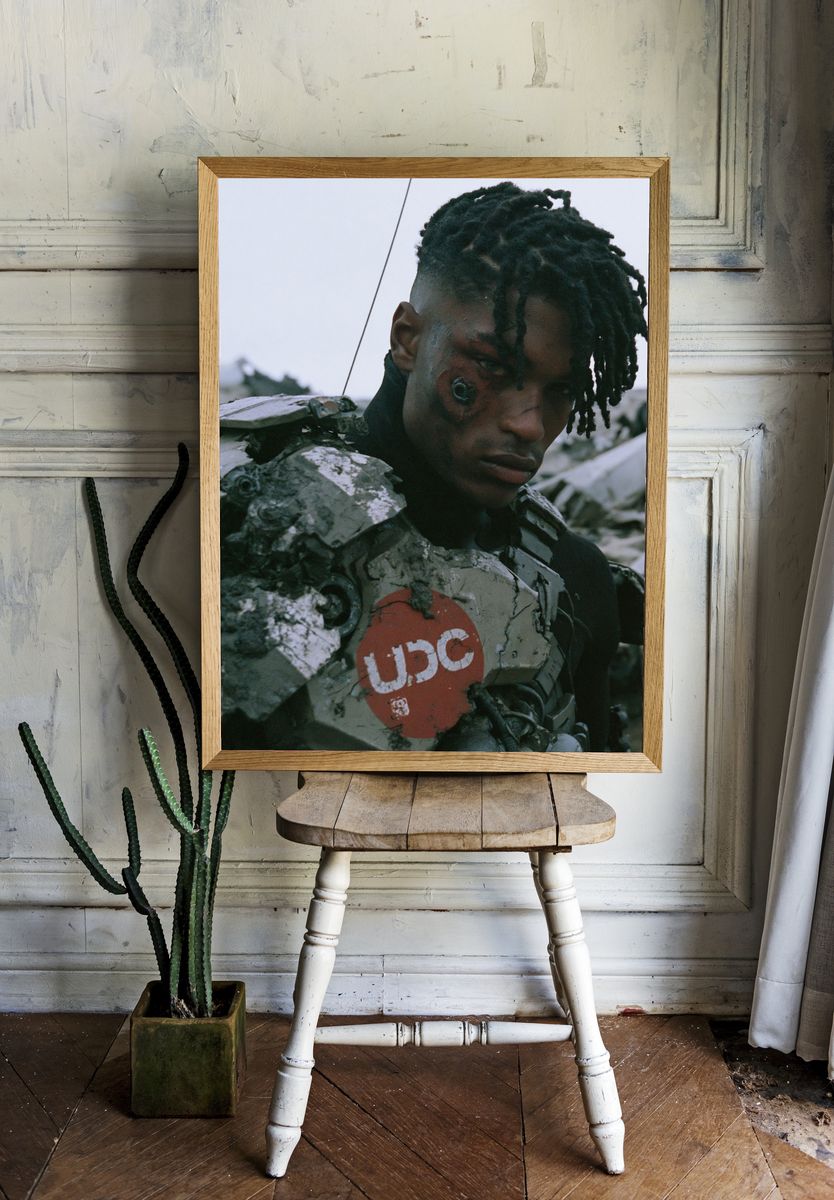 Cyborg Portrait Photography Poster. — room view 1