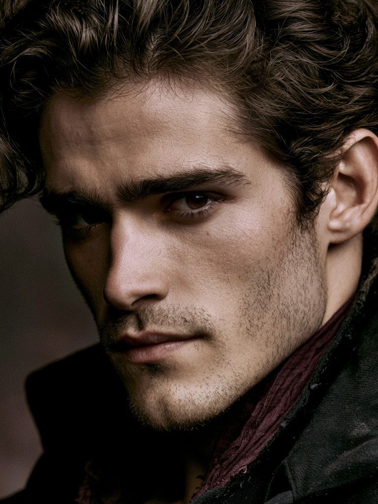 Moody Male Portrait Photography Poster. poster — photography art