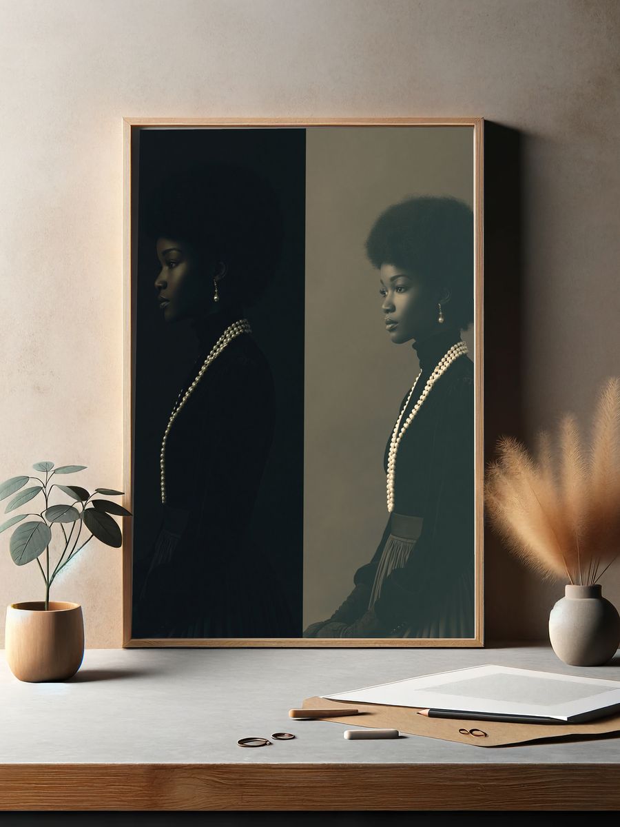 Elegant Portrait Photography Poster. — room view 2