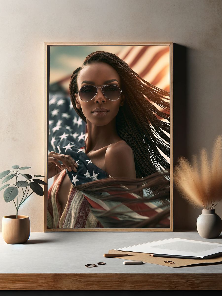 Patriotic Portrait Photography Poster. — room view 2