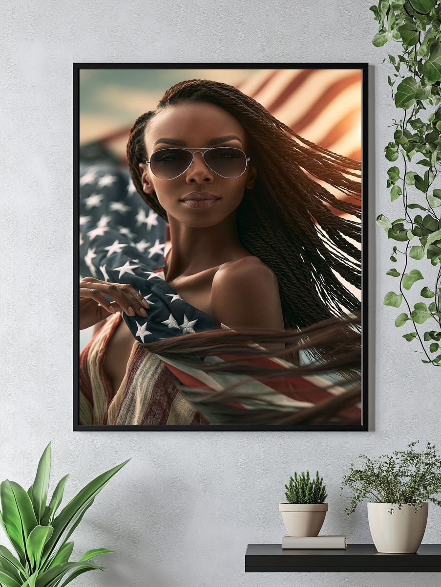 Patriotic Portrait Photography Poster. — room view 4