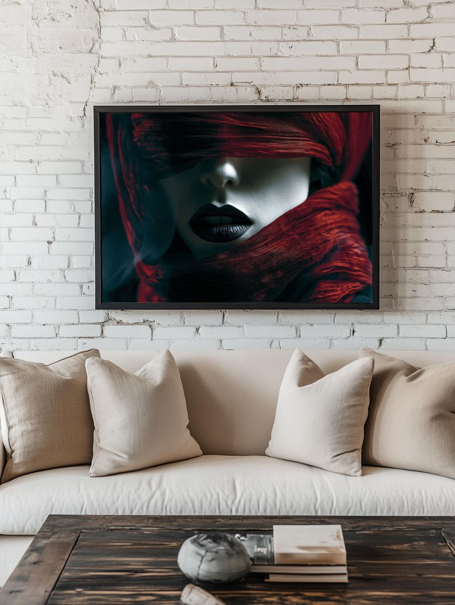 Veiled Portrait Photography Poster. — room view 1