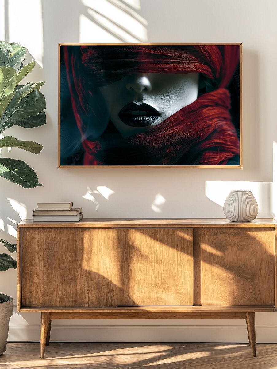 Veiled Portrait Photography Poster. — room view 3