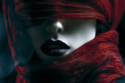 Veiled Portrait Photography Poster. poster