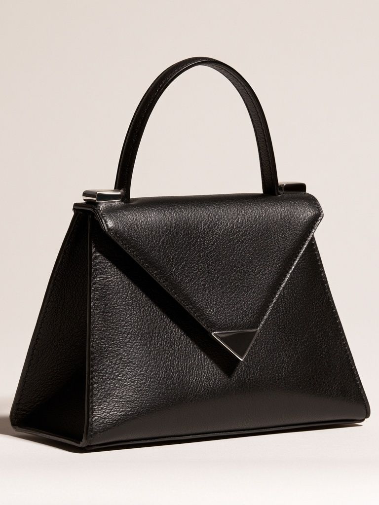 Black Leather Handbag Photography Poster. poster detail