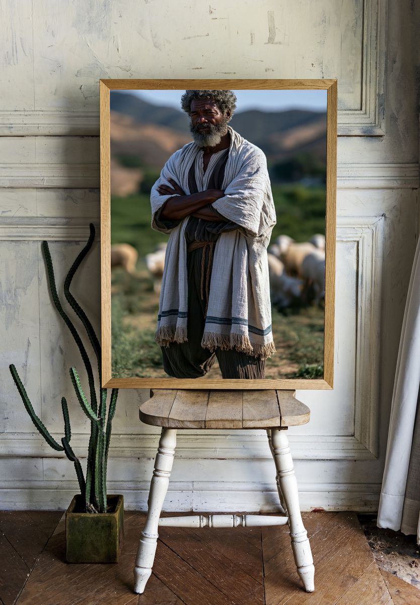Shepherd Portrait Photography Poster. — room view 1