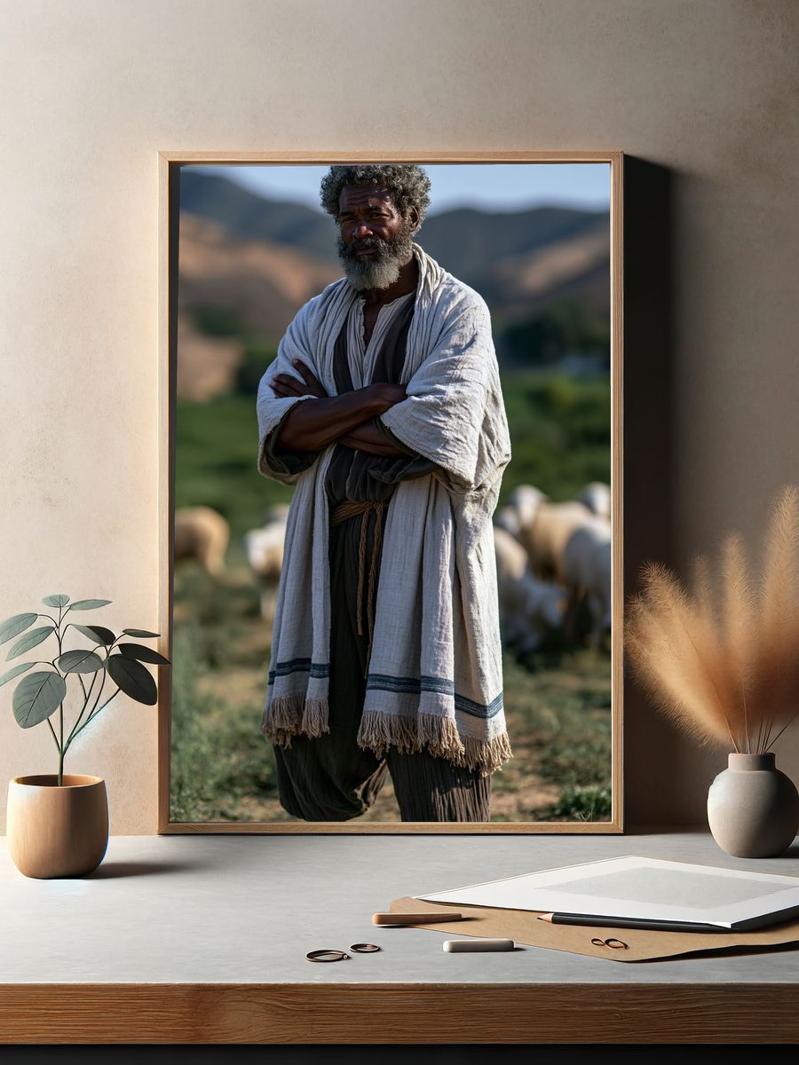 Shepherd Portrait Photography Poster. — room view 2
