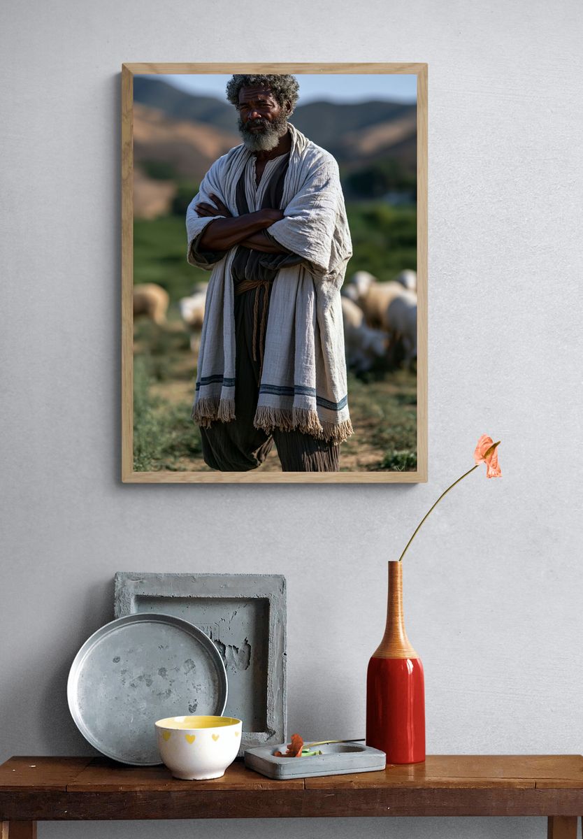 Shepherd Portrait Photography Poster. — room view 3