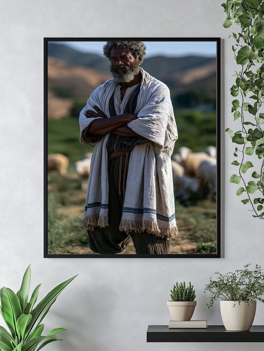 Shepherd Portrait Photography Poster. — room view 4
