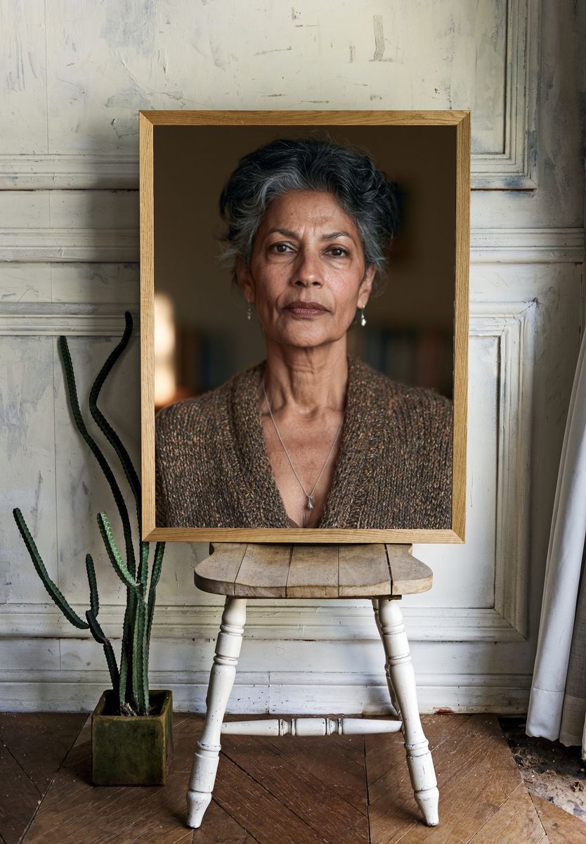 Elegant Portrait Photography Poster. — room view 1