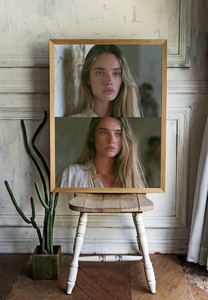 Moody Portrait Photography Poster. room preview