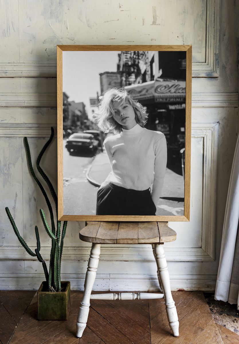 Street Portrait Black-White Poster. room preview