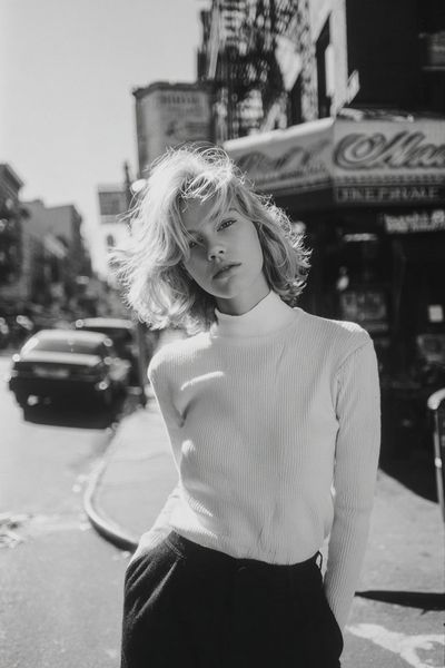 Street Portrait Black-White Poster.