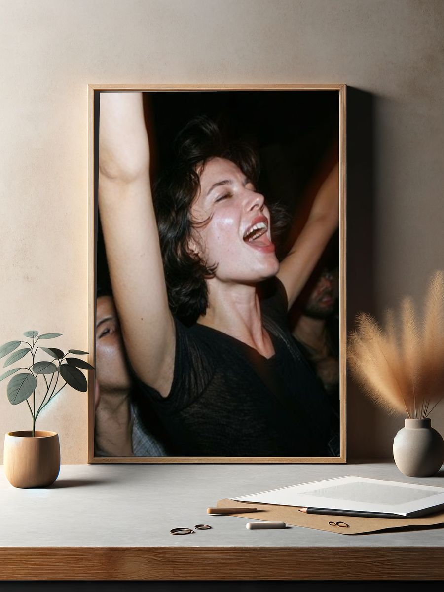 Nightclub Crowd Portrait Poster. — room view 2