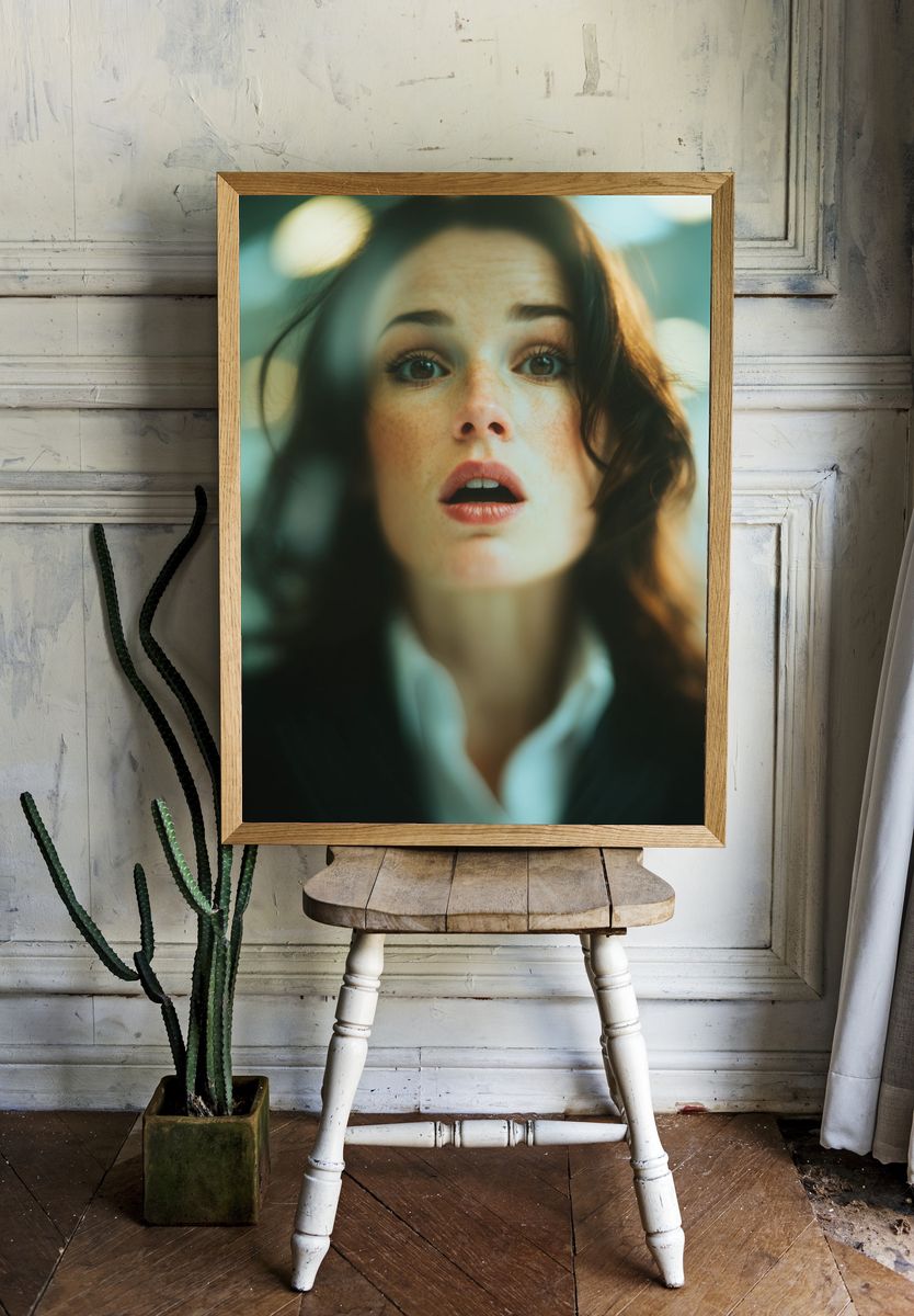 Dreamy Woman Portrait Photography Poster. — room view 1