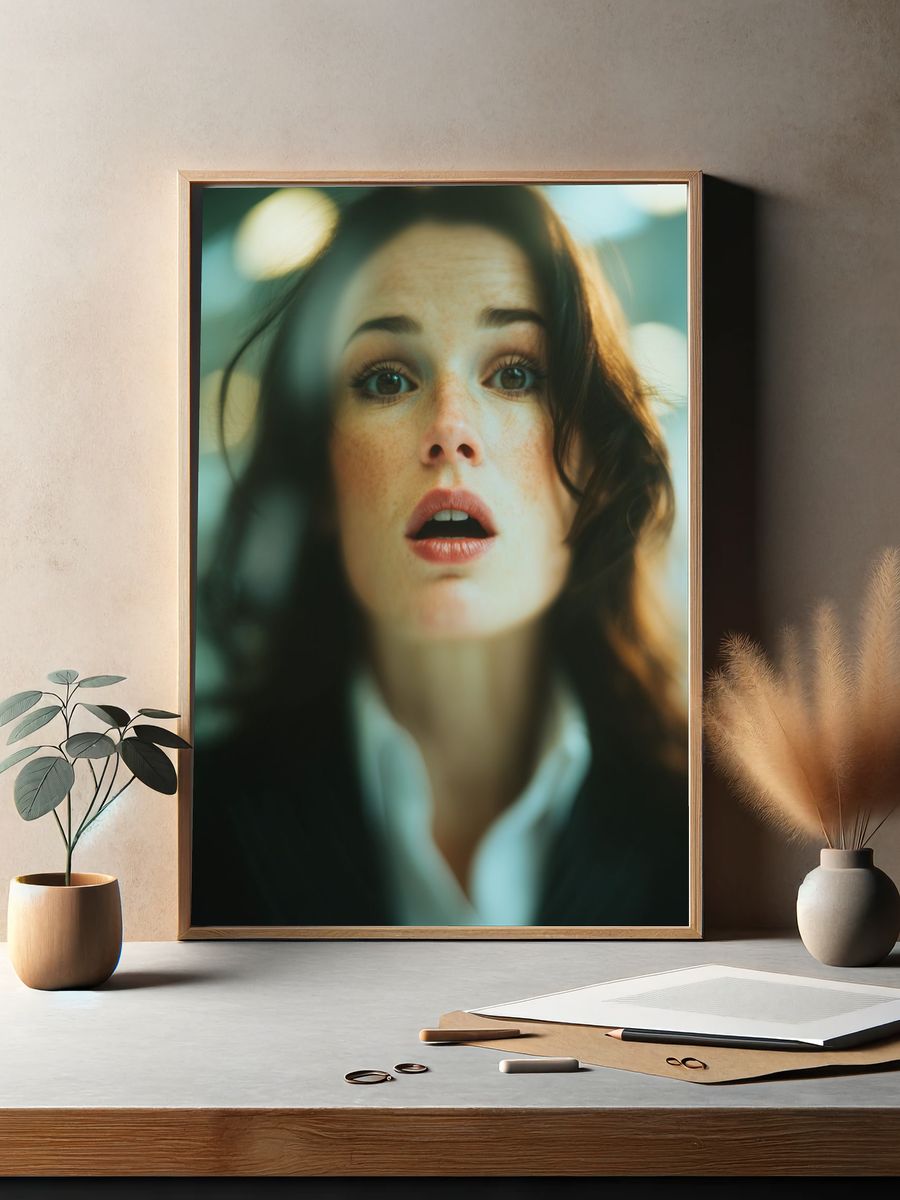 Dreamy Woman Portrait Photography Poster. — room view 2