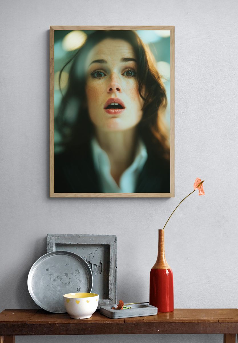 Dreamy Woman Portrait Photography Poster. — room view 3