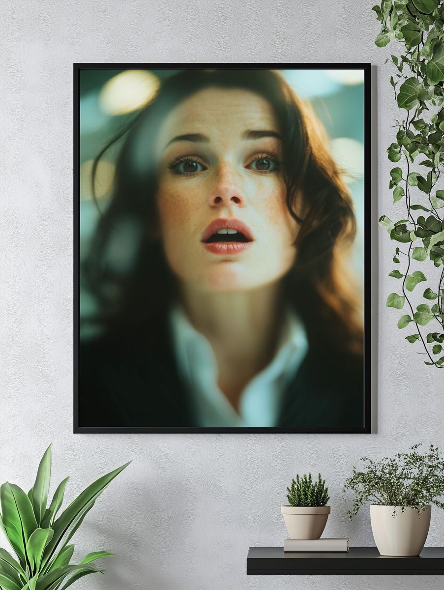 Dreamy Woman Portrait Photography Poster. — room view 4