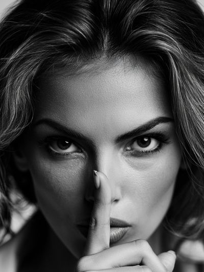 Shh Portrait Photography Poster.
