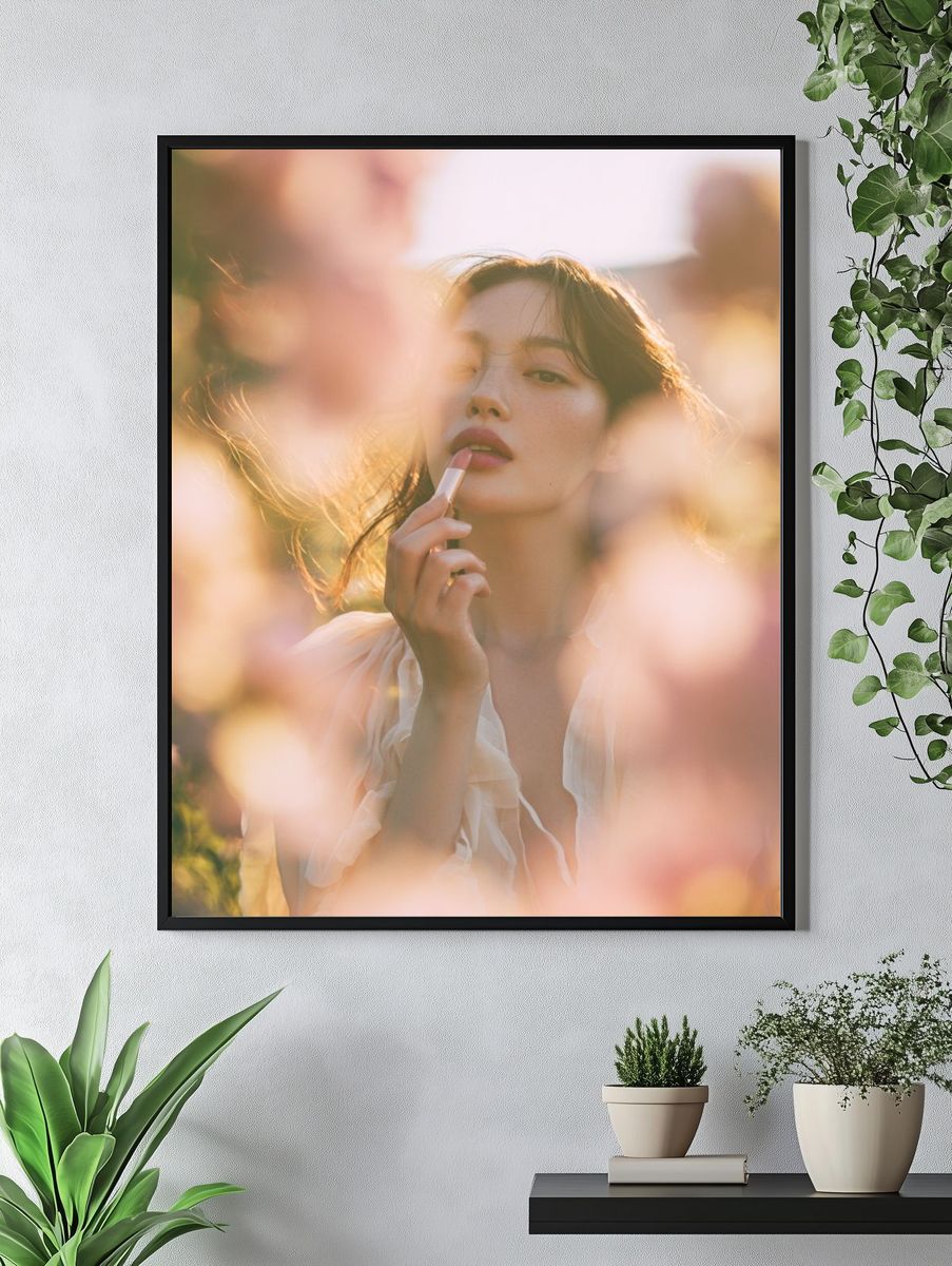 Soft Bloom Portrait Photography Poster. — room view 4