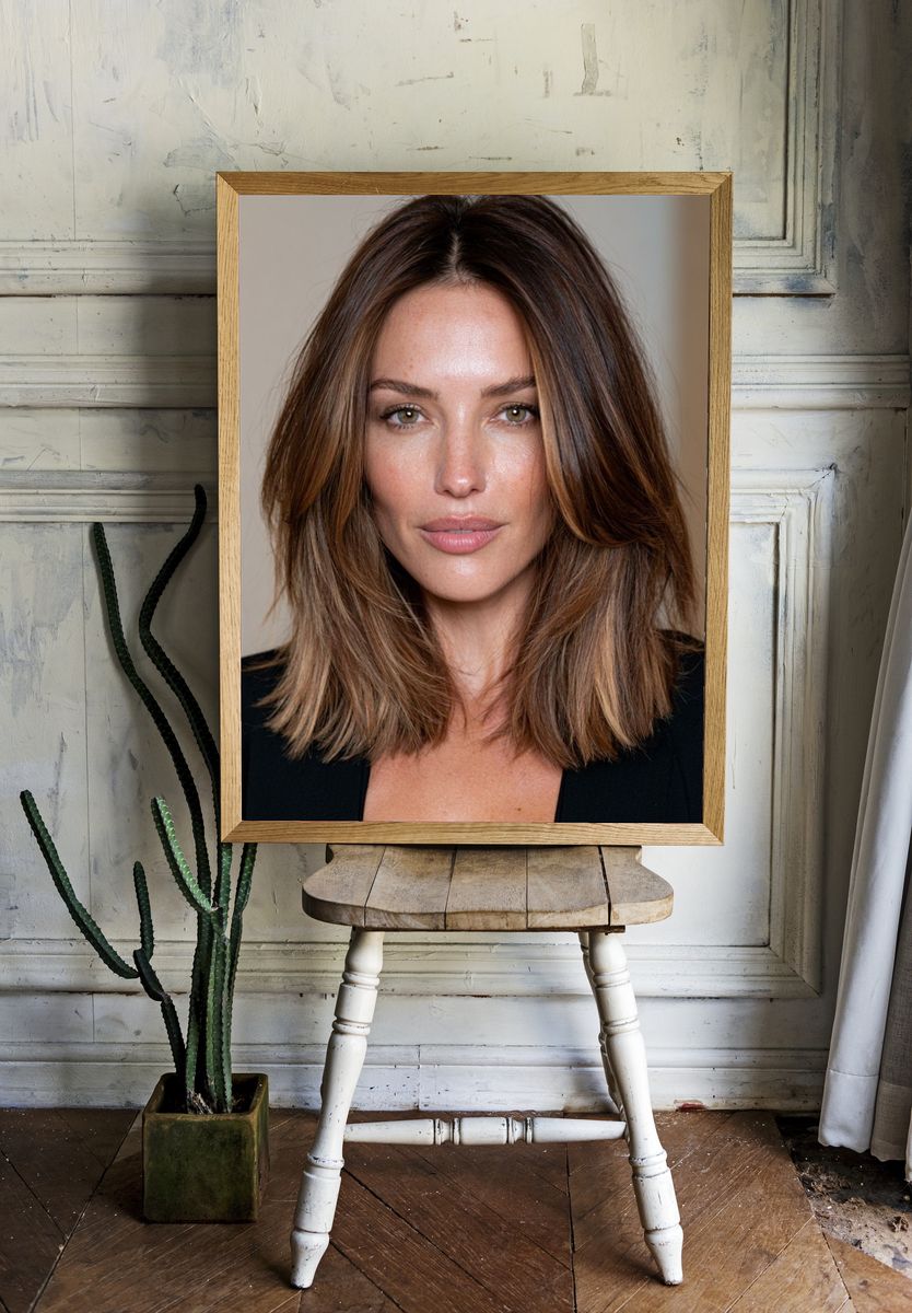 Elegant Woman Portrait Poster. — room view 1