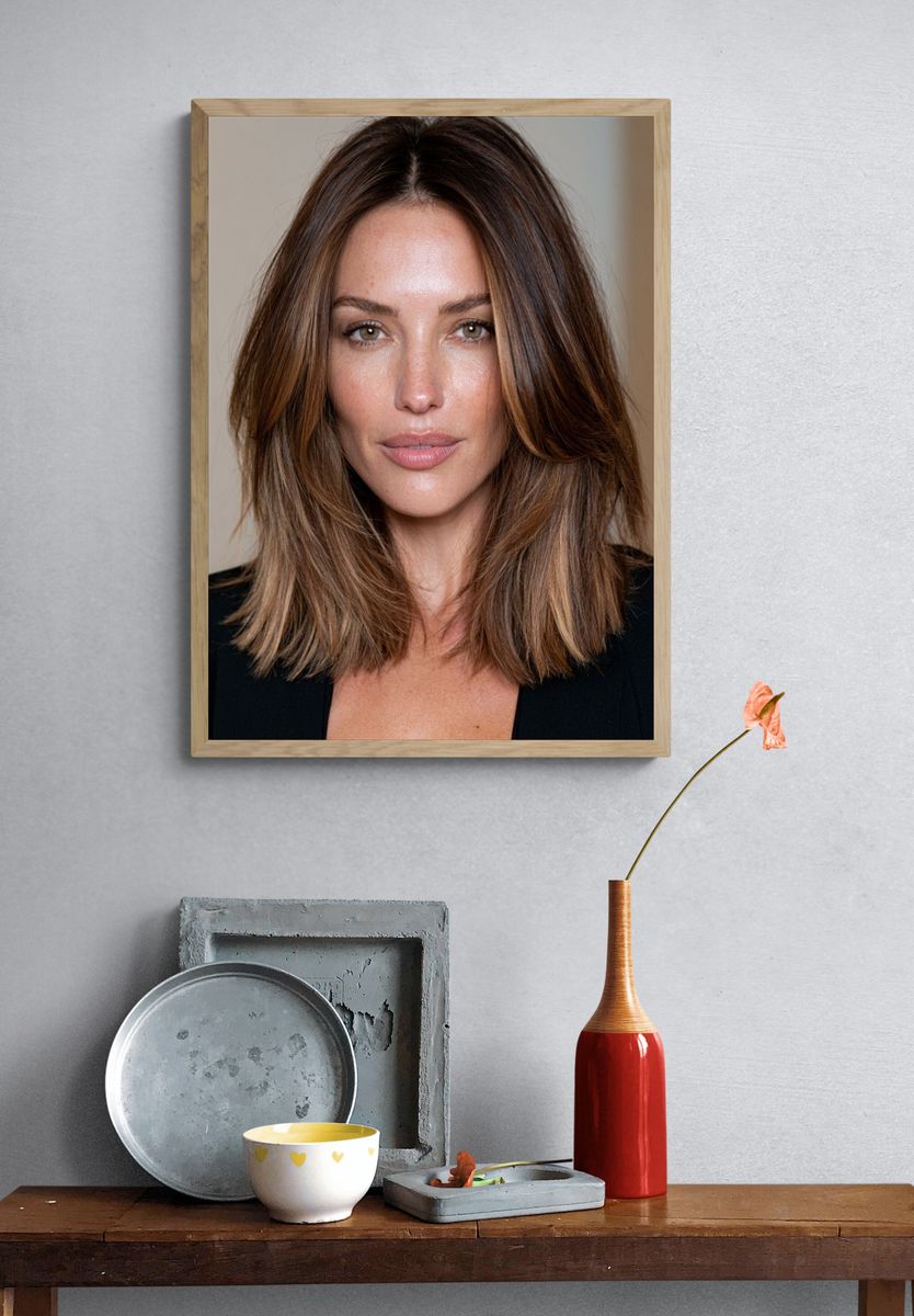 Elegant Woman Portrait Poster. — room view 3