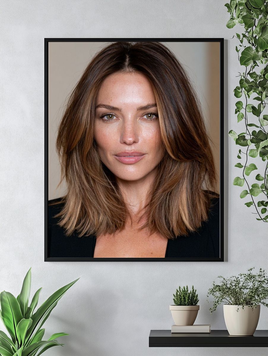 Elegant Woman Portrait Poster. — room view 4