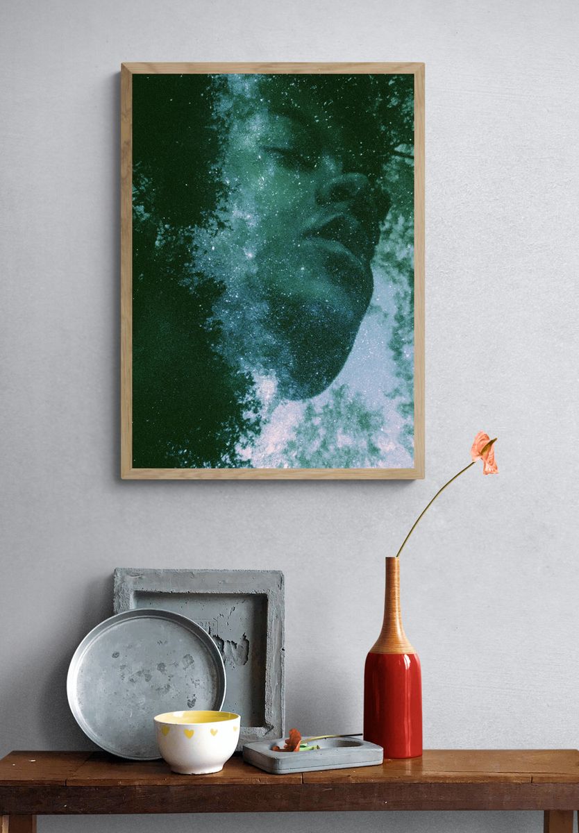 Dreamy Starfield Photography Poster. — room view 3
