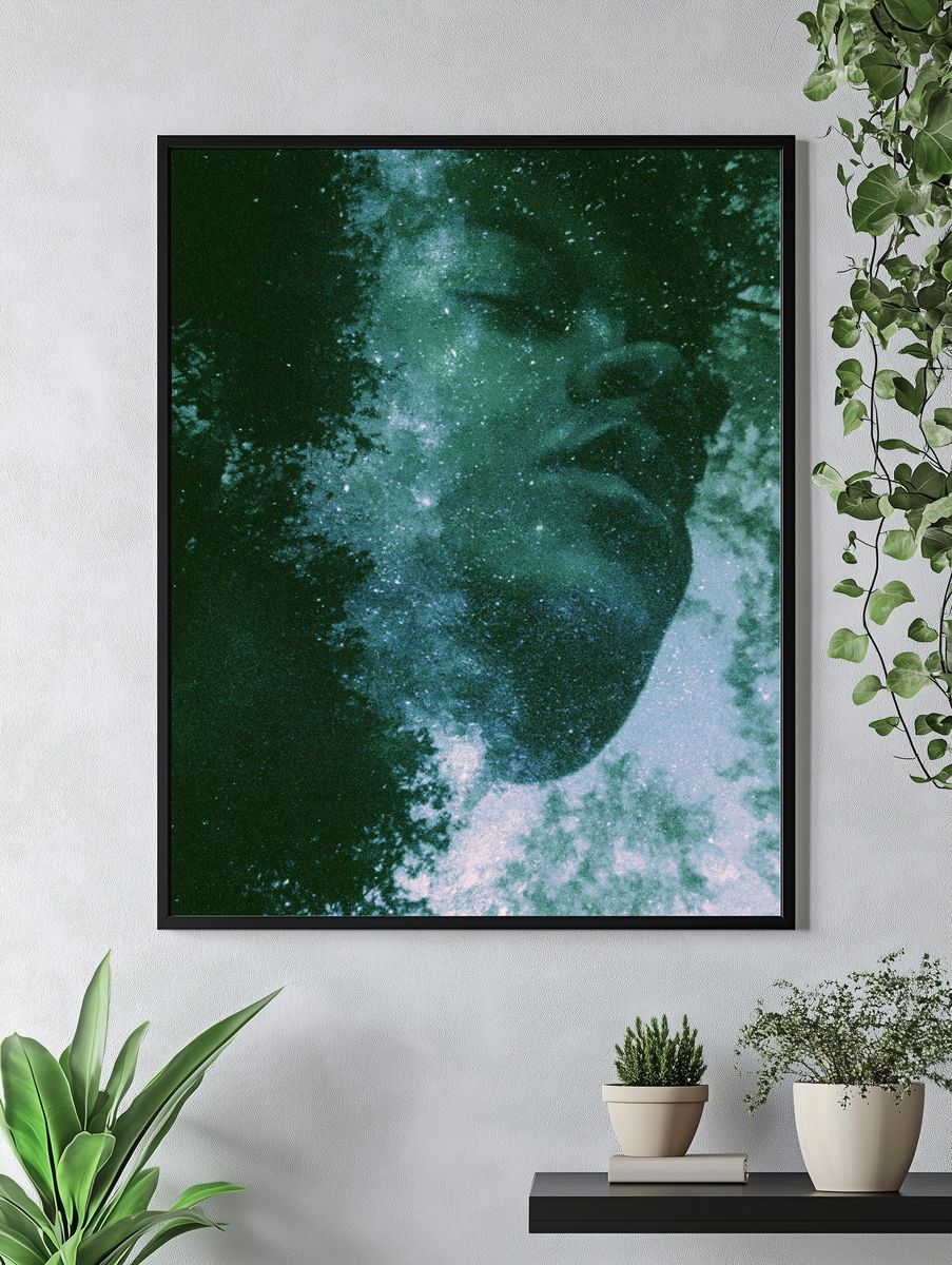 Dreamy Starfield Photography Poster. — room view 4