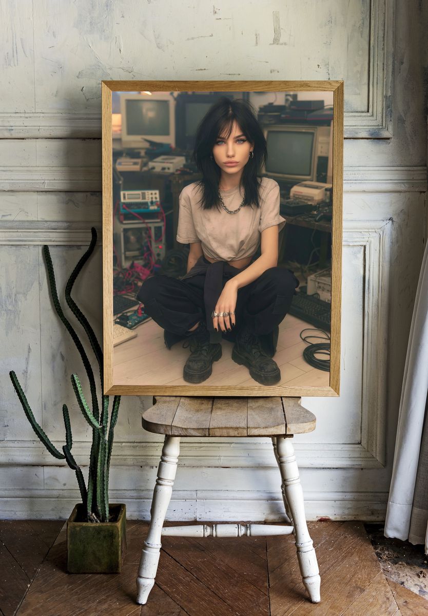 Gothic Portrait Photography Poster. room preview