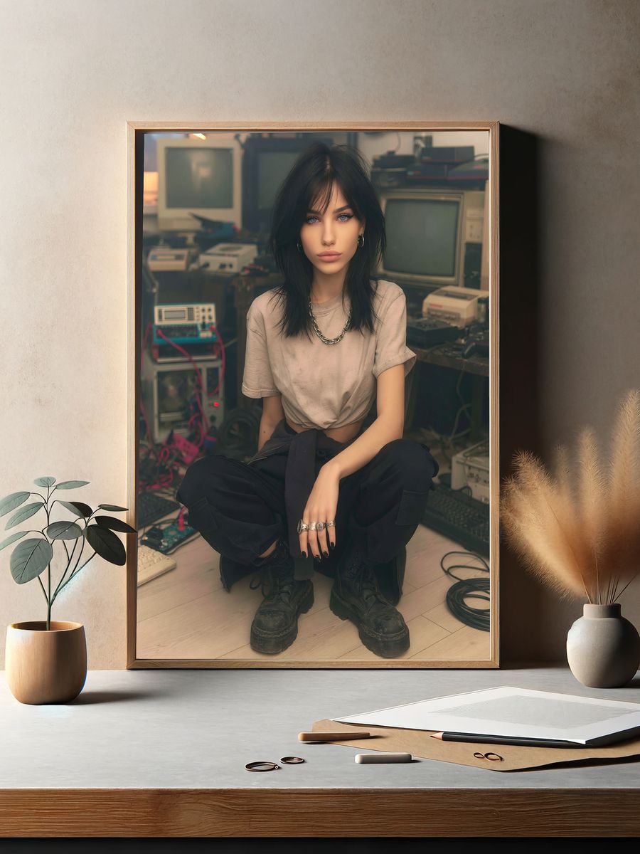 Gothic Portrait Photography Poster. — room view 2