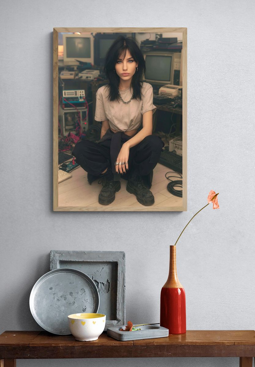Gothic Portrait Photography Poster. — room view 3