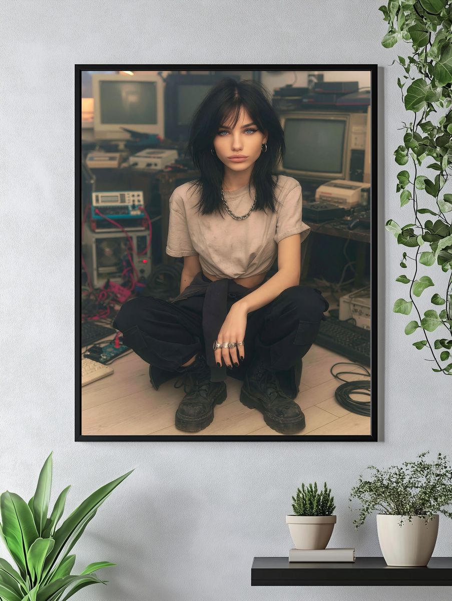Gothic Portrait Photography Poster. — room view 4