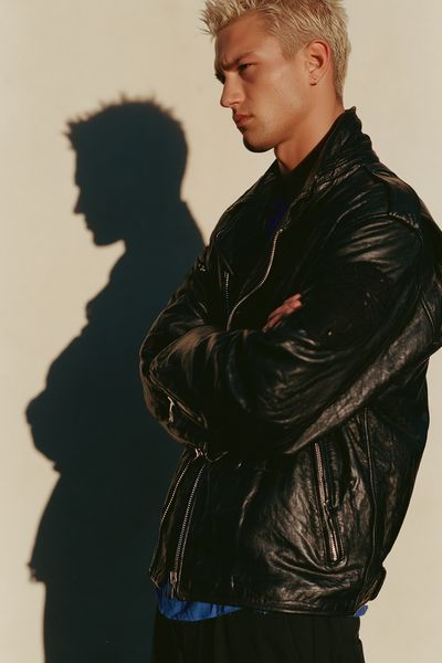 Blond Portrait Shadow Photography Poster. poster