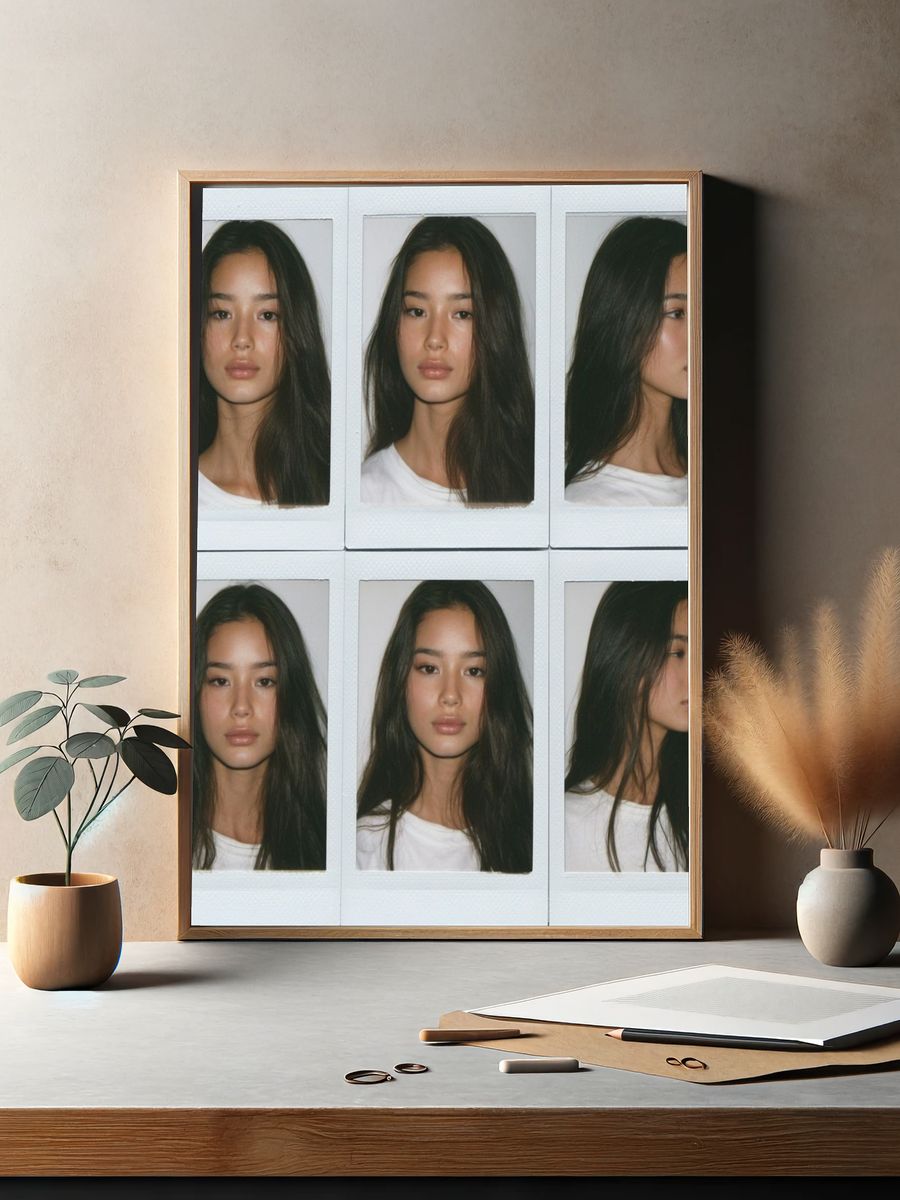 Polaroid Portrait Collage Poster. — room view 2