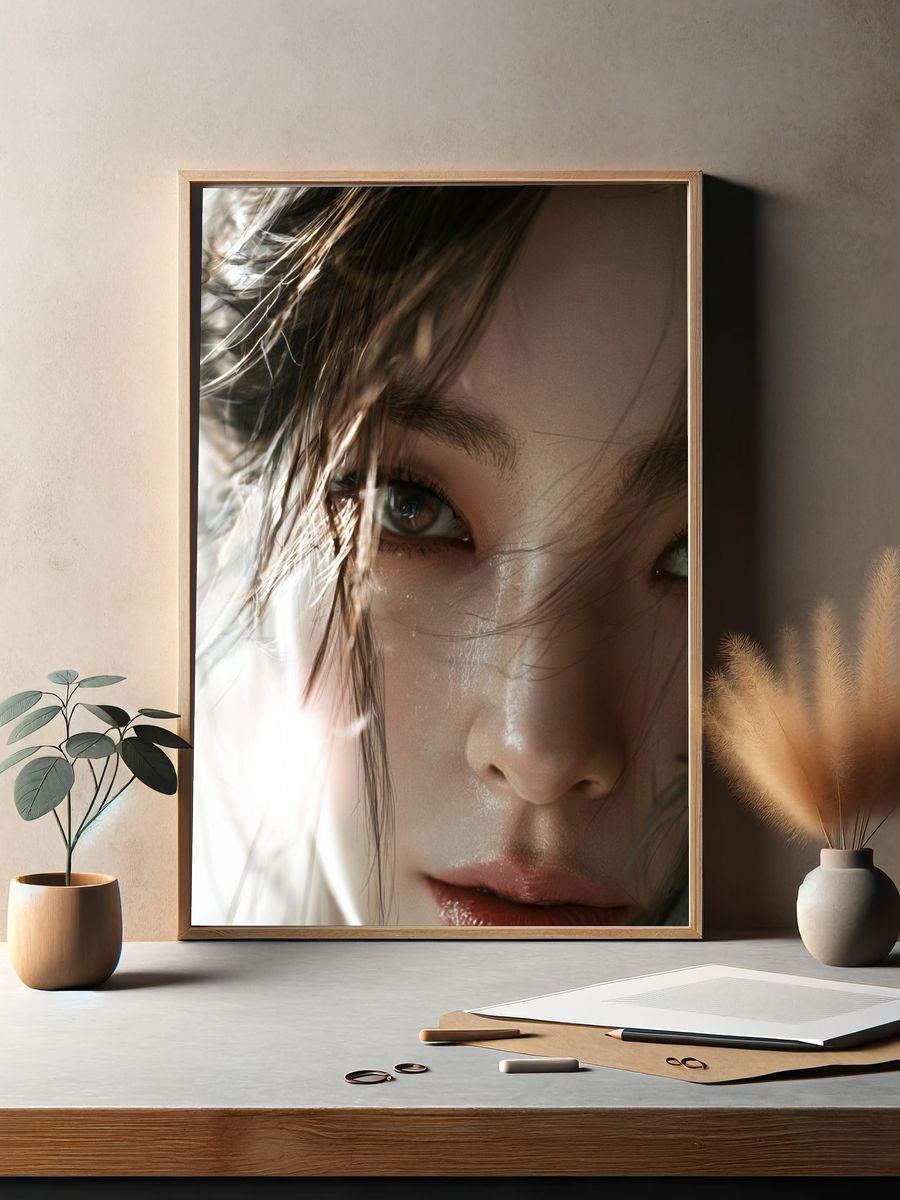 Intense Portrait Photography Poster. — room view 2